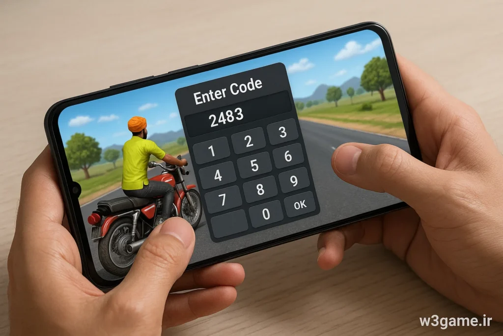 کد های بازی موتور هندی