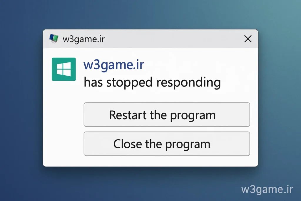 رفع خطای خطای Has Stopped Responding