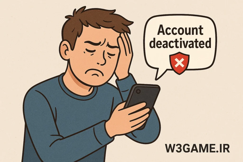 غیرفعال شدن اکانت کوییز اف کینگز