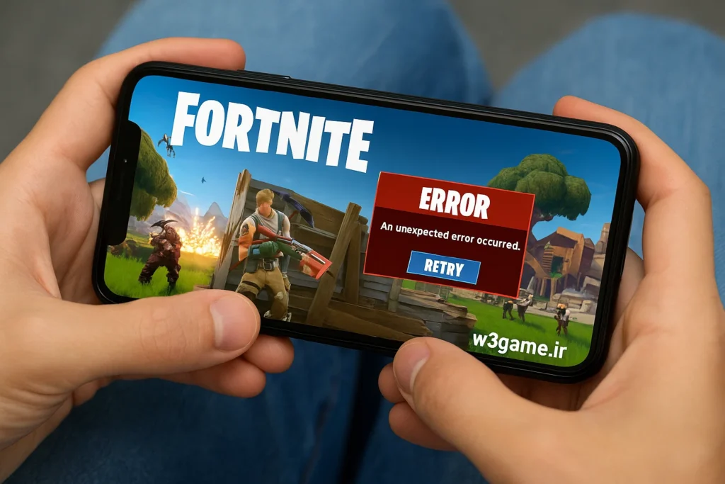 رفع خطاهای بازی فورتنایت موبایل