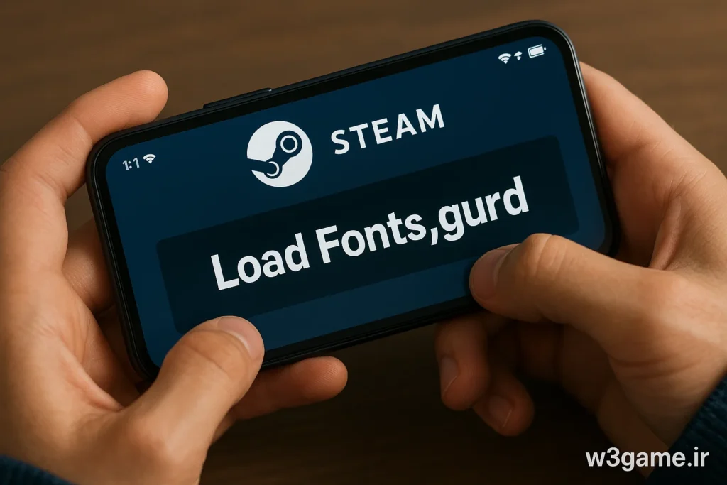 خطای Load Fonts, Guard استیم موبایل