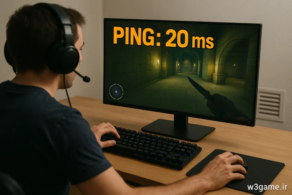 پینگ بالا یا پایین