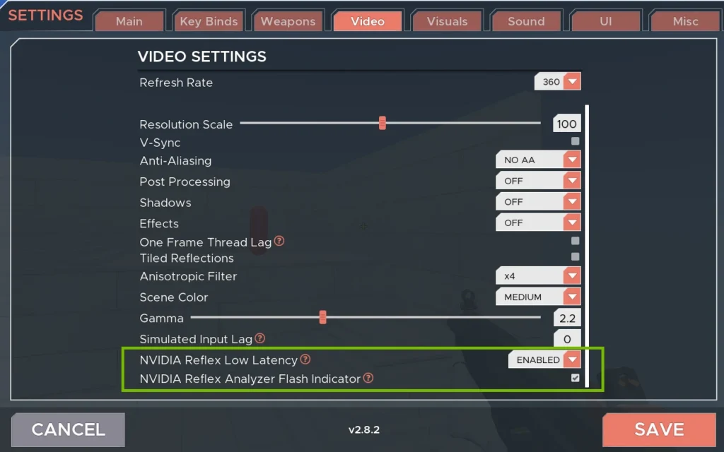 فعالسازی NVIDIA Reflex