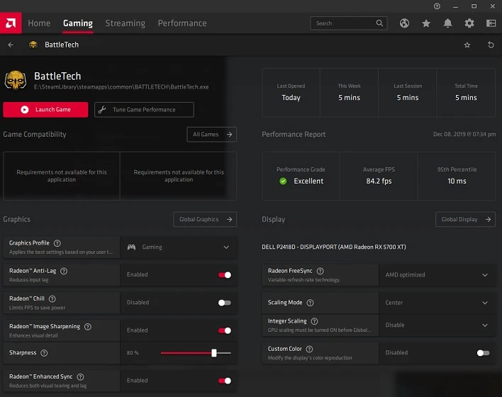 تنظیمات مهم در Radeon Software
