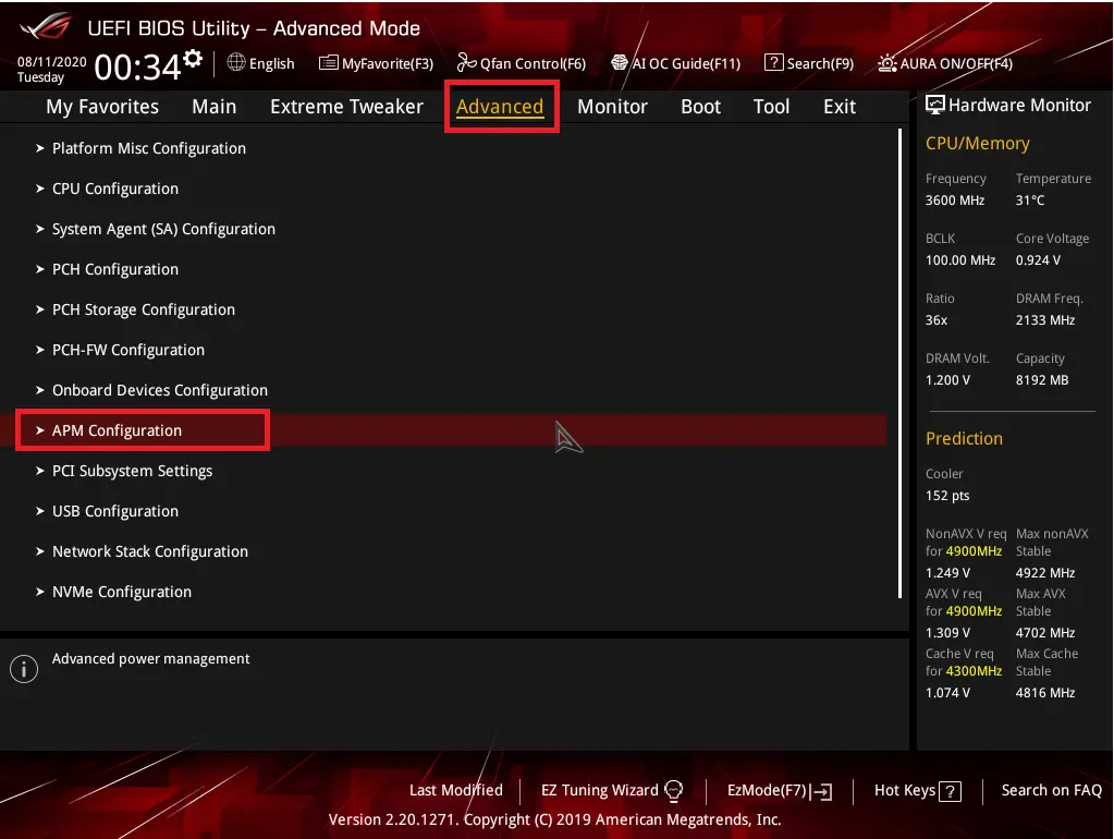 فعال کردن Power On by Keyboard در بایوس