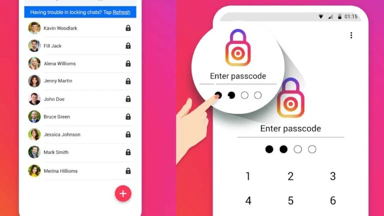 قفلگذاری روی چتها (Chat Lock) در اینستاگرام