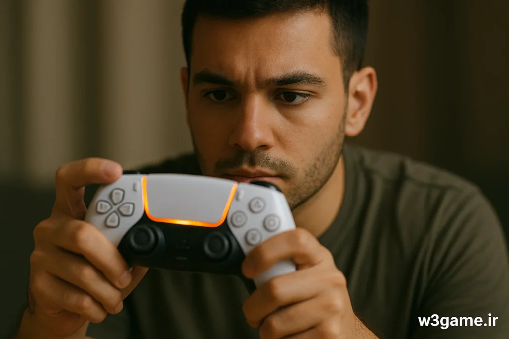 دلایل روشن شدن چراغ نارنجی دسته ps5