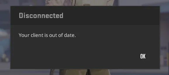 خطای Your Client Is Out of Date