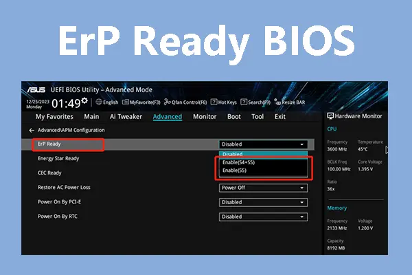 ErP Ready در بایوس