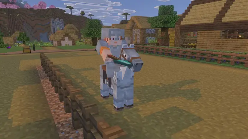 player-with-spear-on-a-horse-jousting-mounts-of-mayhem-update-minecraft