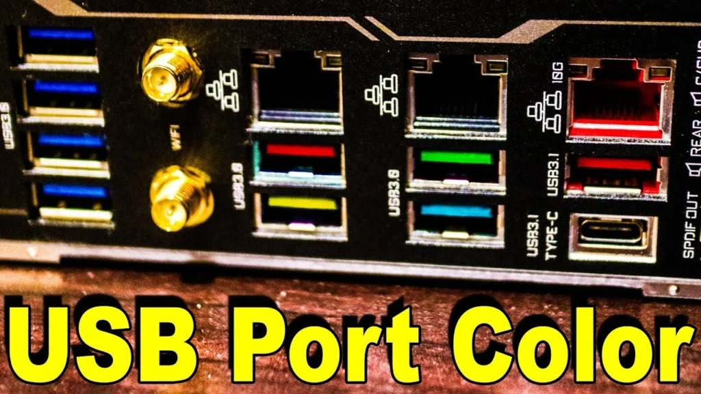 معنی رنگ های پورت usb