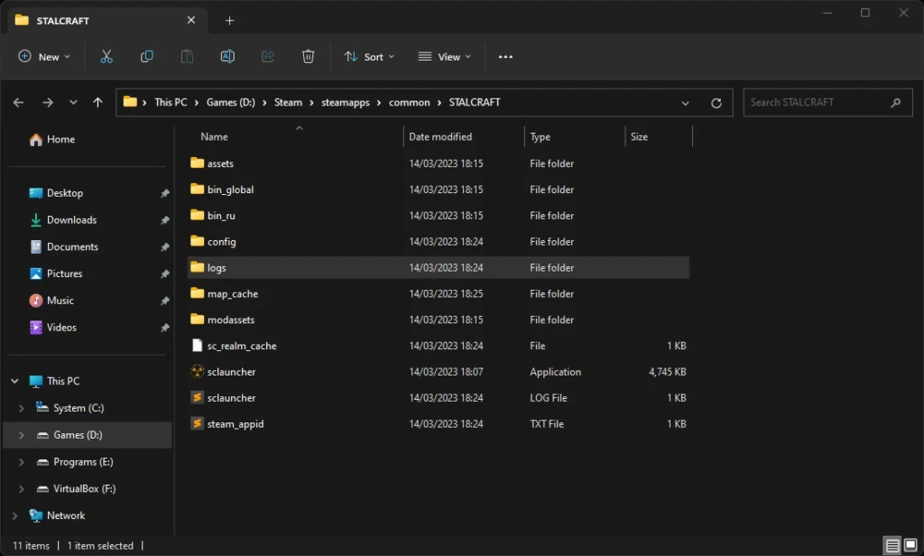لاگ استیم (Steam Logs)