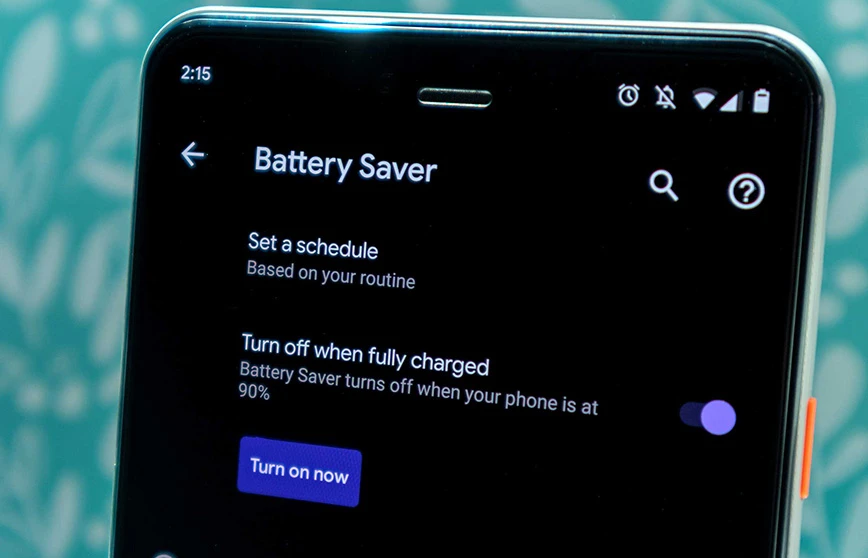 حالت Battery Saver / Power Saving