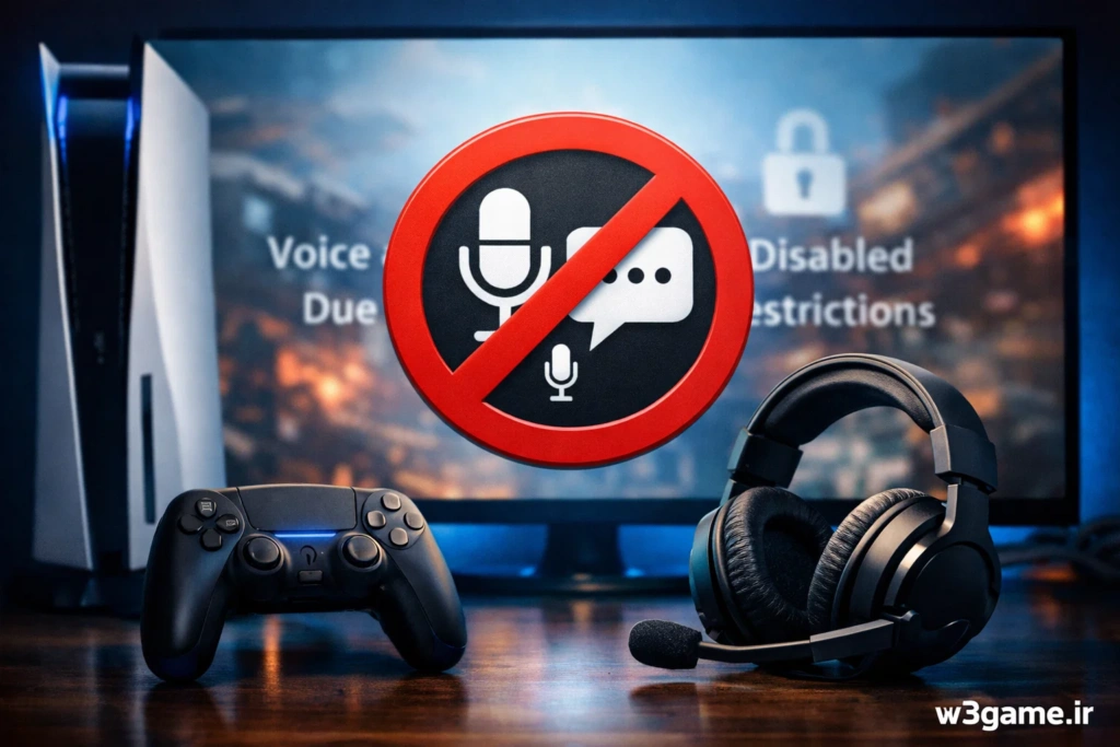 خطای Voice and Text chat disabled due to platform restrictions