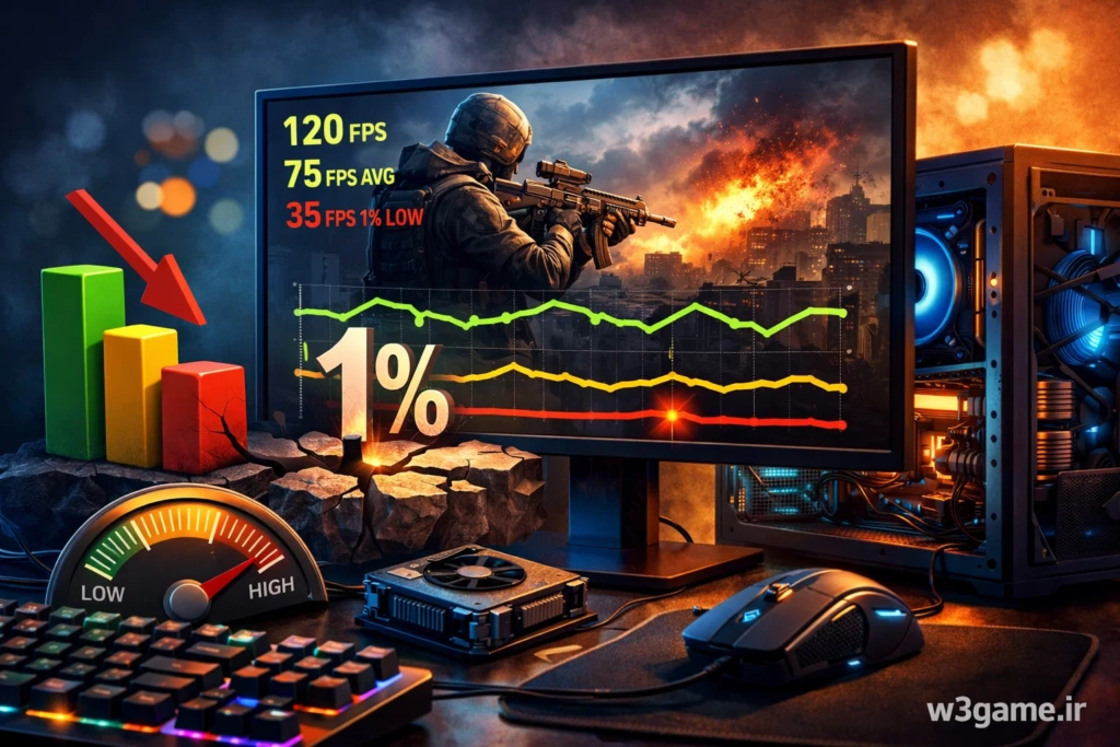 low 1% (یا 1% Low) در گیمینگ و سخت‌افزار یعنی چی؟