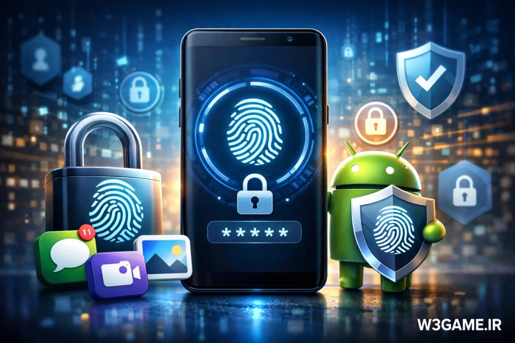 برنامه قفل برنامه با اثر انگشت